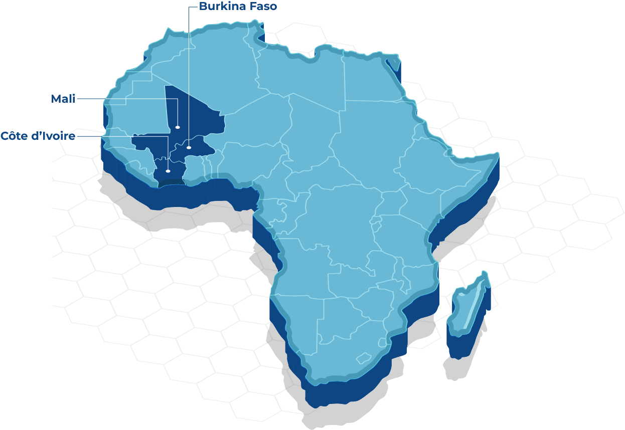 Réseau de points de vente en Afrique de l’Ouest